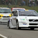 De Keersmaecker in the lead in the C30. Behind him Danny de Beuckelaer. @ RallycrossWorld.com / Johan Dingenen.