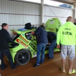 The last cars are being checked by the FIA this morning. ©RallycrossWorld.com/Hal Ridge